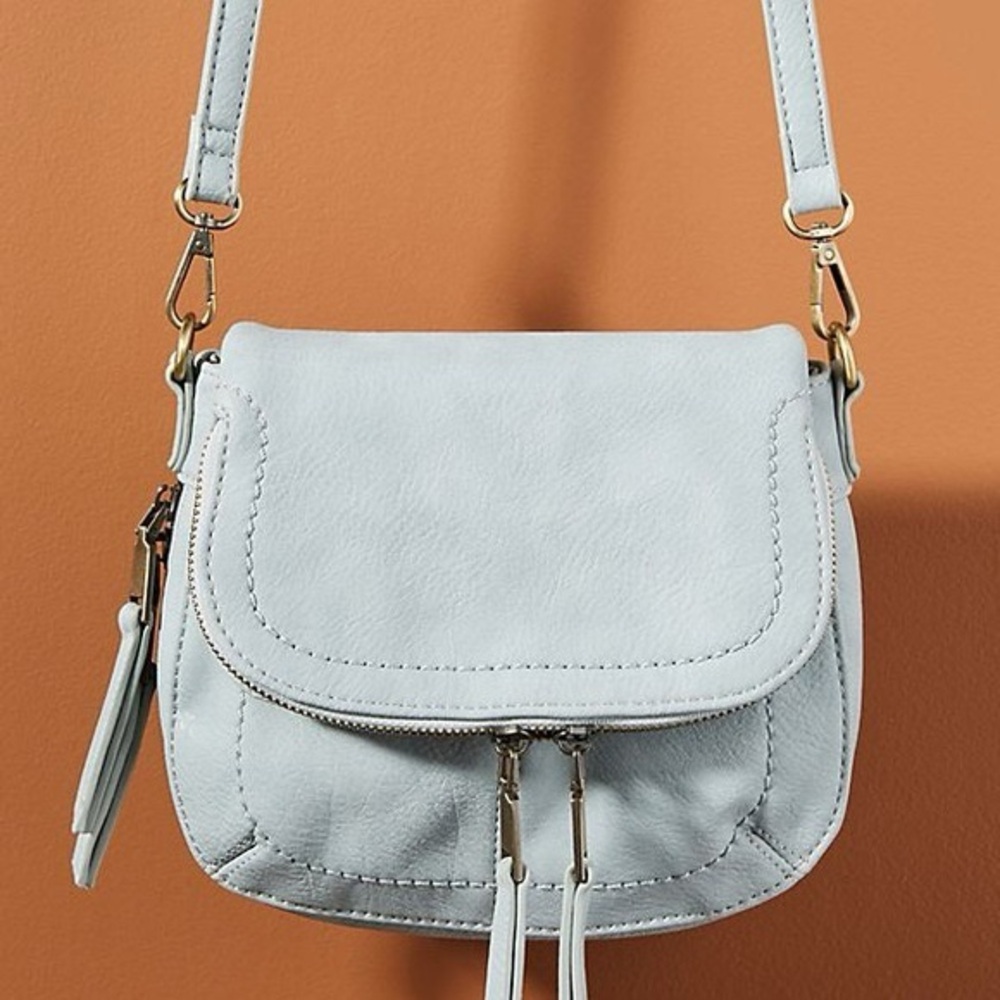 Antik Kraft Blue Gray Crossbody Purse